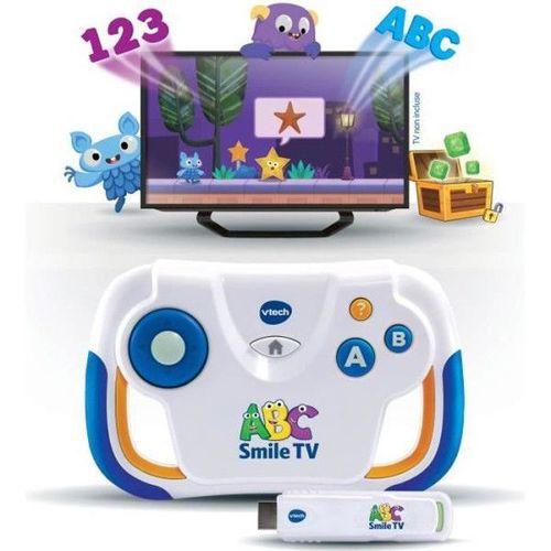 Vtech - Abc Smile Tv - Ma Premiere Console Tv Éducative