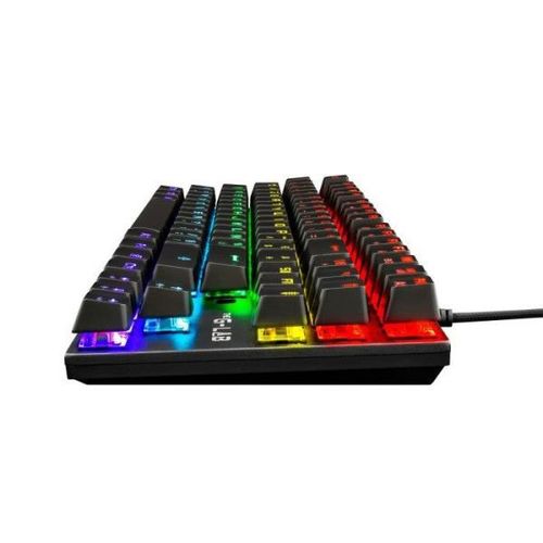Clavier Gamer - The G-Lab - KEYZ MERCURY TKL - Mécanique (Switch Rouge) - Rainbow - Filaire - Azerty - Noir