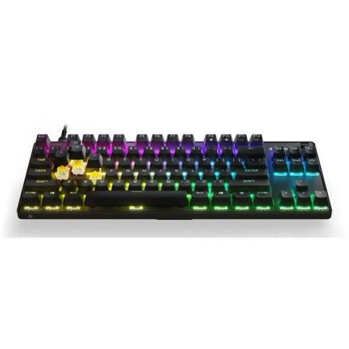 Clavier Gaming - AZERTY - STEELSERIES - Apex 9 TKL FR - Sans Pavé Numérique - Rétroéclairé - Noir