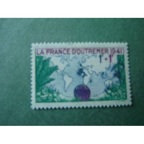 Ad 140// Timbre France Neuf 1941 *N°503 " Pour Le France D'outre-Mer" 1 F + 1 F"