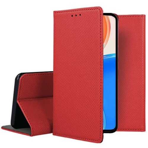 Housse Pour Huawei Honor X8 - Etui Coque Pochette Portefeuille + Film Ecran - Rouge Magnet