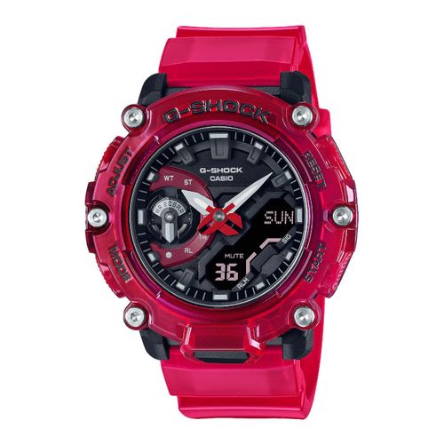 Casio Montre Rouge Analogique - Digital Hommes G-Shock Ga-2200skl-4aer