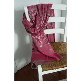 Foulard Etole Rose Et Gris