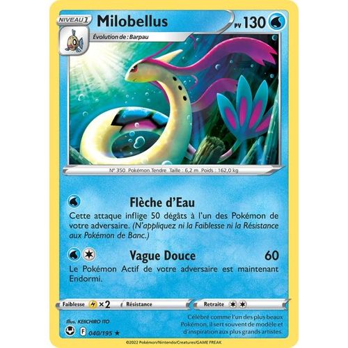 Carte Pokemon - Milobellus - 040/195 - Rare - Eb12 Tempête Argentée -