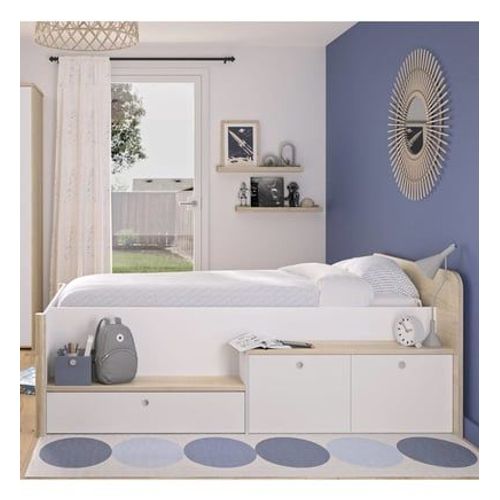 Camif - Lit Rangement Gaspard - Blanc