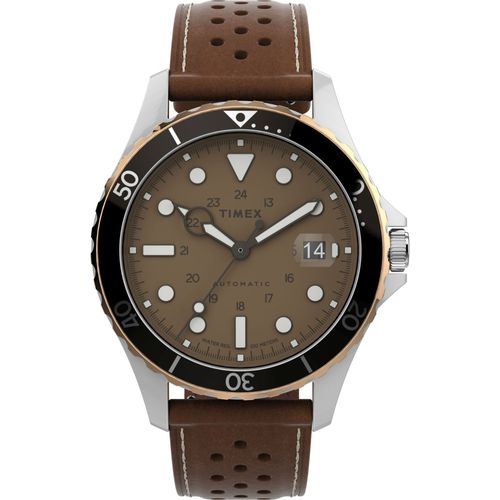Timex Montre Marron Analogique Hommes Navi Xl Tw2v41500