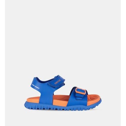 Geox - Sandales Fusbetto À Boucle - Bleu - 37
