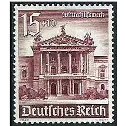 Allemagne, 3ème Reich 1940, Très Beau Timbre Neuf** Luxe Yvert 681, Au Profit Du Secours D'hiver, Nouveau Théâtre De Prague. -