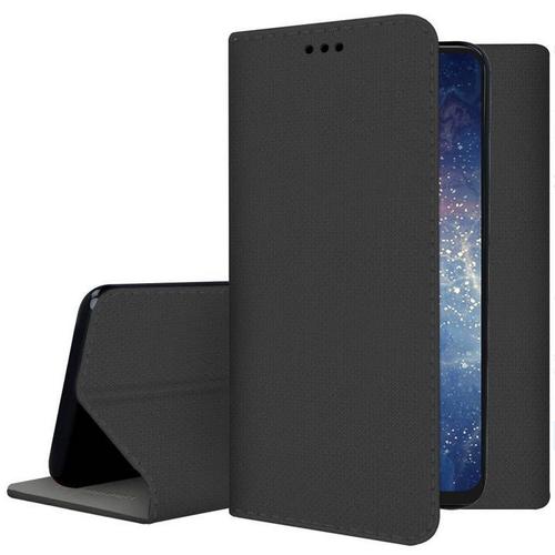 Housse Pour Huawei Honor X7 - Etui Coque Pochette Portefeuille + Verre Trempe - Noir Magnet