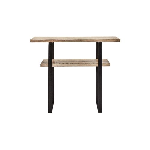 Console En Bois Clair Et Noir
