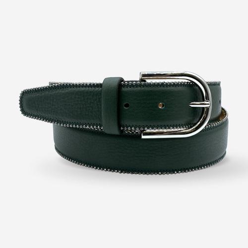 Ceinture En Cuir De Vachette Femme Ctf026 Verte