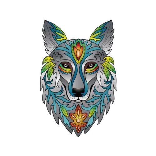 Gigamic Puzzle En Bois Arc-En-Ciel Loup