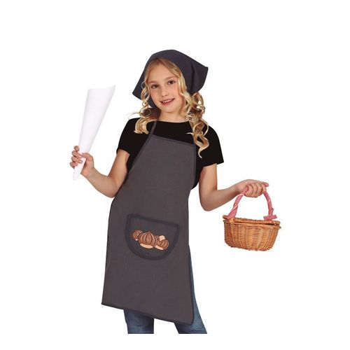 Kit Castañera Pour Enfants : Tablier Et Écharpe Gris