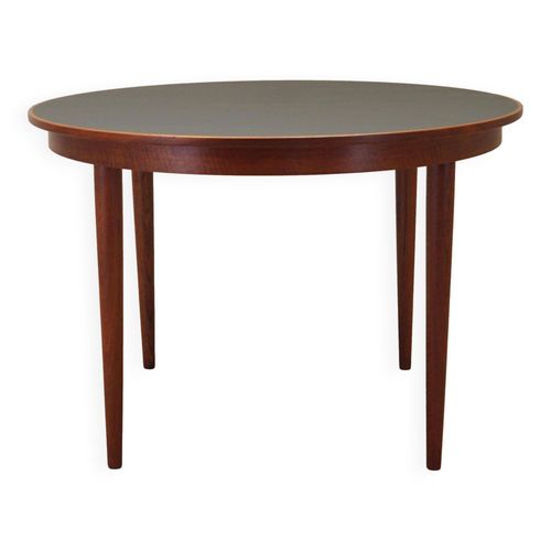 Table Ronde En Teck Design Danois Annes 1970 Production Danemark Multicolore