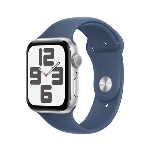 Apple Watch Se Gps 44mm Silver M/L New Apple Watch Se Gps 44mm Silver Aluminium Case With Denim M/L