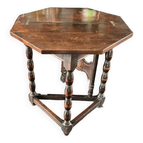 Table Pliante  Jeux Ancienne Bois Massif Marron