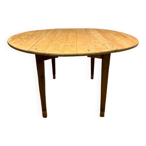 Table Ronde Volets Bois