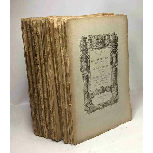 Catalogue De Livres Anciens Rares Et Curieux De Livres Modernes En Vente Aux Prix Marqués À La Librairie Henri Leclerc - Catalogue Périodique - 16 Volumes Entre 1900 Et 1913 (Voir Description)