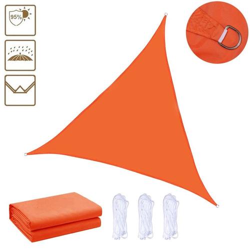 couleur Orange taille 4x4x5.7m Voile de protection solaire imperméable pour jardin, Patio, piscine, cour de Camping, auvent en tissu, couverture d'abri