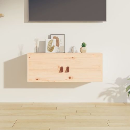 Vidaxl Armoire Murale 80x30x30 Cm Bois De Pin Massif