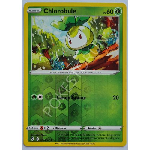 Carte Pokemon - Chlorobule 009/203 Holo-Reverse