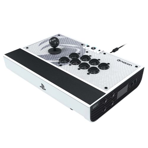 Arcade Stick Licencié Sony Ps5 - Compatible Ps4 Et Pc - Joystick Et Boutons D'actions Sanwa