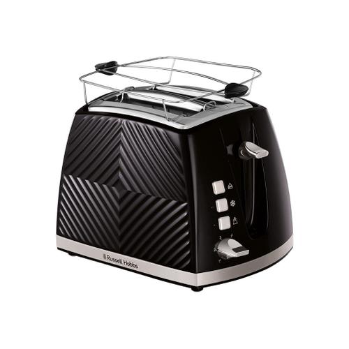 Russell Hobbs Groove 26390-56 - Grille-pain - 2 tranche - 2 Emplacements - noir