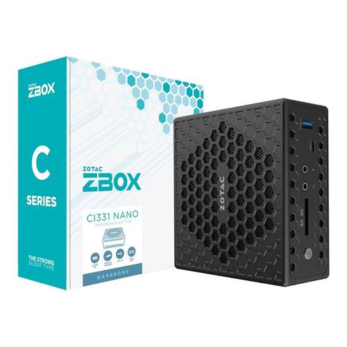 ZOTAC ZBOX C Series CI331 nano - Celeron N5100 1.1 GHz 4 Go RAM 120 Go Noir