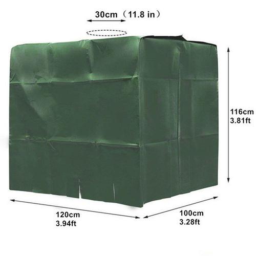 la couleur verte Housse de seau pour réservoir d'eau, 1000l, IBC, étanche à la poussière, isolation thermique, tissu Oxford 210D