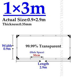 Bâche Transparente Extérieur Plastique Imperméable 0.3mm Bâche