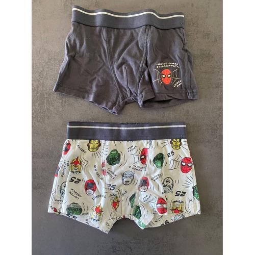 Lot De Deux Boxers Marvel Kiabi Taille 6 Ans