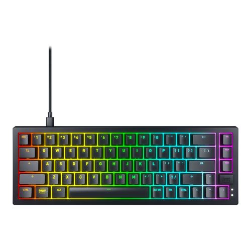 CHERRY XTRFY K5V2 - Clavier - 65% - compact - rétroéclairage - QWERTY - US - commutateur : CHERRY MX2A Red (échangeable à chaud) - noir