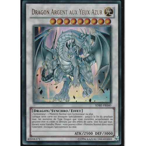 Carte Yu-Gi-Oh - Dragon Argent Aux Yeux Azur - Sdbe-Fr040 - Ultra-Rare -