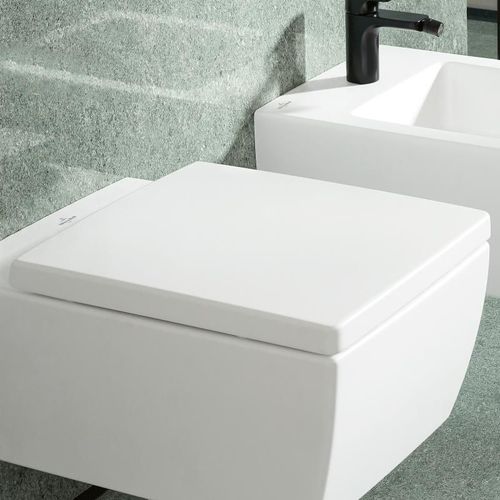 Villeroy & Boch Memento 2.0 Abattant WC, amovible, avec fermeture amortie, 8M24S1RW
