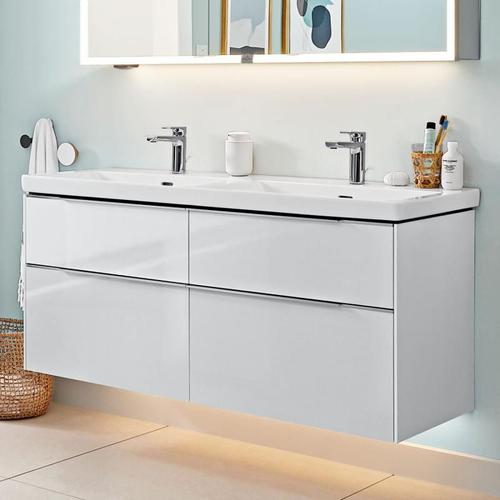 Villeroy & Boch Subway 3.0 Meuble sous-lavabo LED pour lavabo double, avec 4 tiroirs, C568L0VE