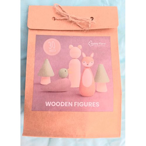 Coffret De Jeux En Bois Figurines À Peindre 30 Pièces Idée Cadeau Noël Arbre Canard Renard Jouet Enfant À Construire Et Peindre - Peinture Bois