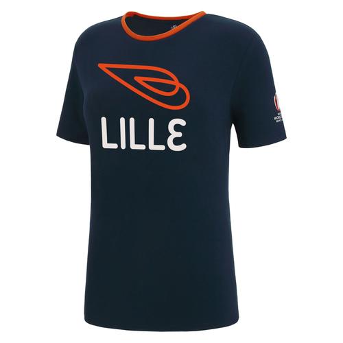 T-Shirt Macron Femme Rugby Lille World Cup 2023 Officiel