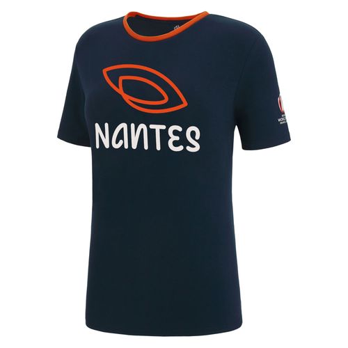 T-Shirt Macron Femme Rugby Nantes World Cup 2023 Officiel