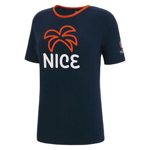 T-Shirt Macron Femme Rugby Nice World Cup 2023 Officiel