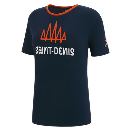 T-Shirt Macron Femme Rugby Saint-Denis World Cup 2023 Officiel