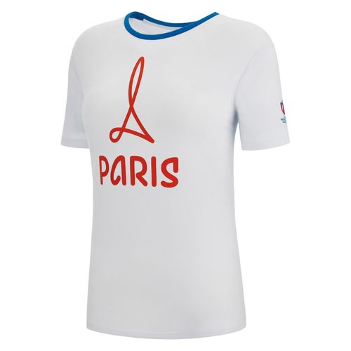 T-Shirt Macron Femme Rugby Paris World Cup 2023 Officiel