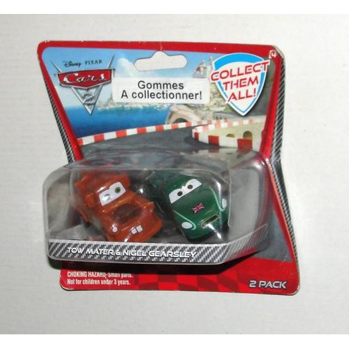 Gommes Cars Disney A Collectionner Voiture Tow Mater Et Nigel Gearsley