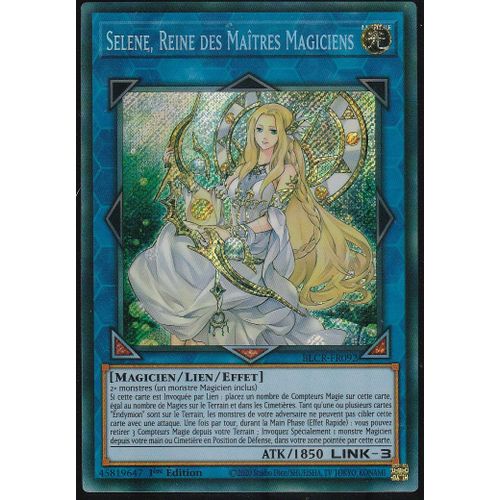 Carte Yu-Gi-Oh - Selene, Reine Des Maîtres Magiciens - Blcr-Fr092 - Secrète-Rare - Batailles De Légende -