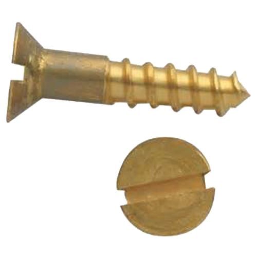 Vis à bois tête fraisée fendue laiton DIN 97 5X50 boîte de 100 - GFD - 102102