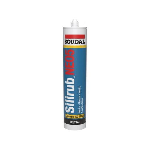 Mastic Silirub NEO5 gris aluminium cartouche 300ml - SOUDAL - 120638