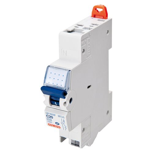 Disjoncteur FIXMATIC AUTO 16A courbe C Phase + Neutre - GEWISS - GW90607F