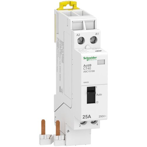 Contacteur à sélecteur ACTI9 IDT40 CT 25 A 2P contact 2F 230 V - SCHNEIDER ELECTRIC - A9C15188