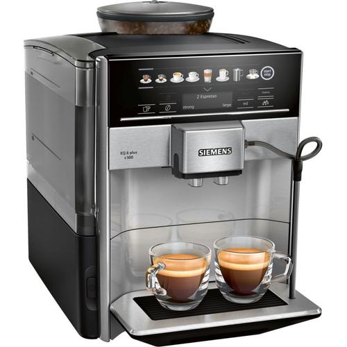 Siemens EQ.6 plus s500 TE655203RW - Machine à café automatique avec buse vapeur "Cappuccino" - 19 bar - noir