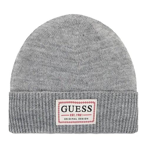 Bonnet Guess Original Front Logo Homme Gris