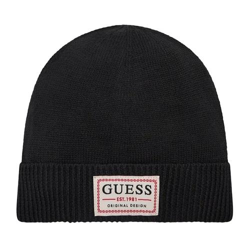 Bonnet Guess Original Front Logo Homme Noir